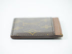 Louis Vuitton LV Porte Cartes Simple Monogram Card Case Business Brown — view 4