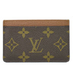 Louis Vuitton LV Porte Cartes Simple Monogram Card Case Business Brown