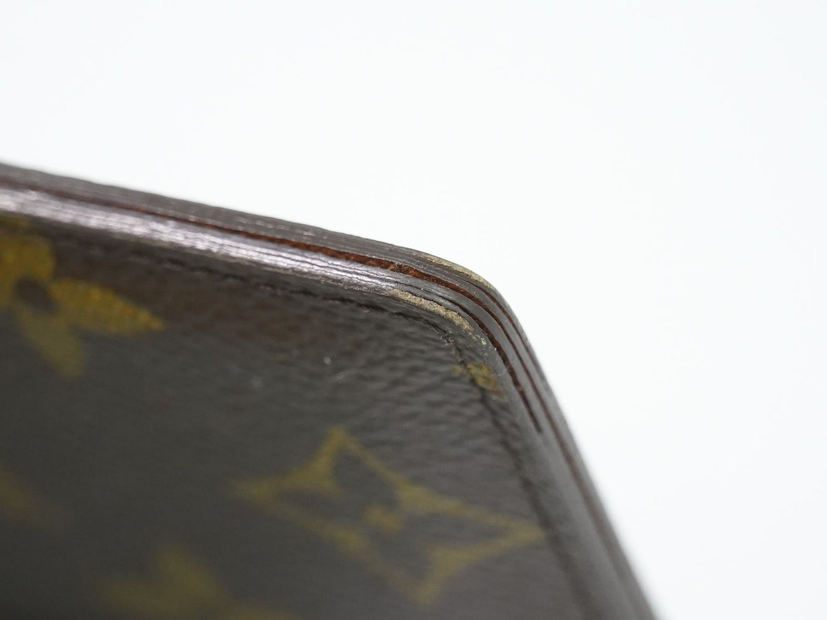 Louis Vuitton LV Porte Cartes Simple Monogram Card Case Business Brown — view 7