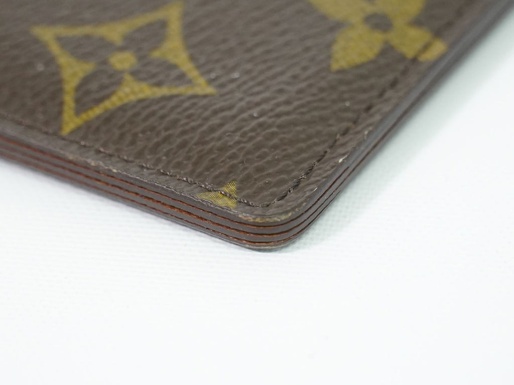 Louis Vuitton LV Porte Cartes Simple Monogram Card Case Business Brown — view 6