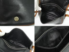 Celine Leather Shoulder Bag Pochette Black — view 8