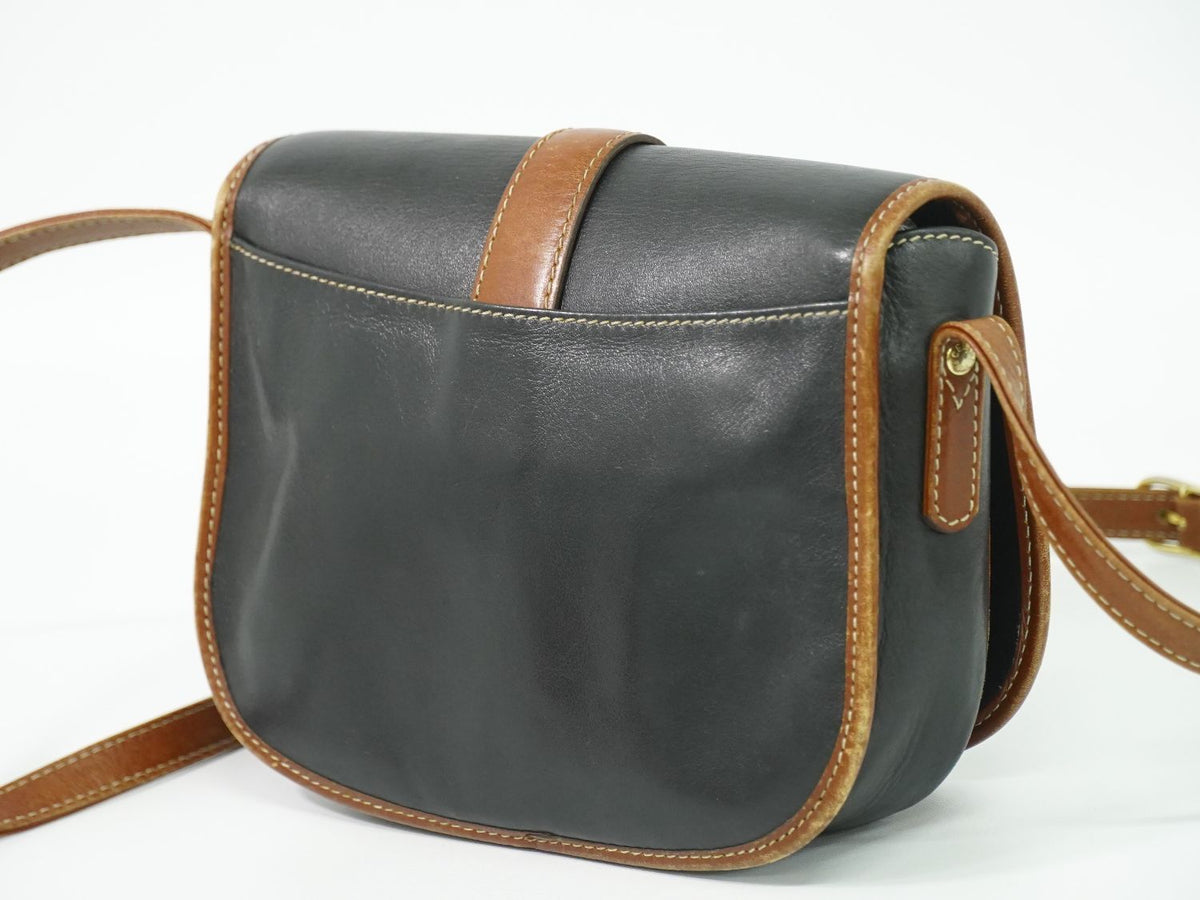 Celine Leather Shoulder Bag Pochette Black — view 2