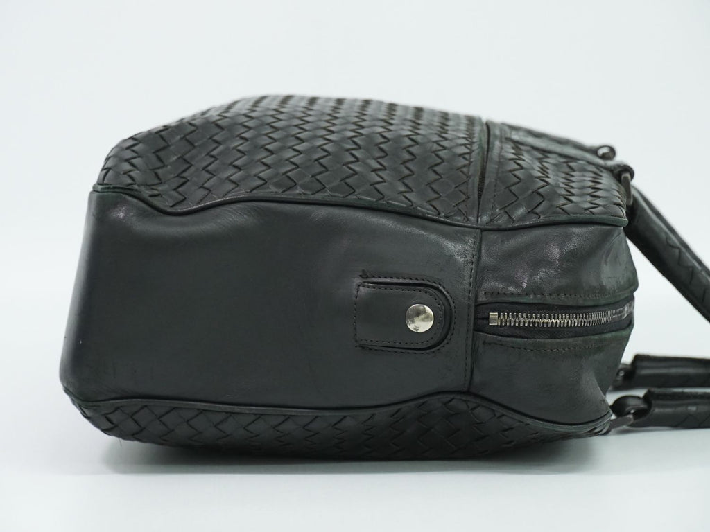 Bottega Veneta Intrecciato Business Bag Handbag Leather Black Bag — view 4