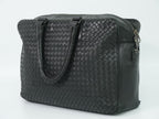 Bottega Veneta Intrecciato Business Bag Handbag Leather Black Bag — view 2