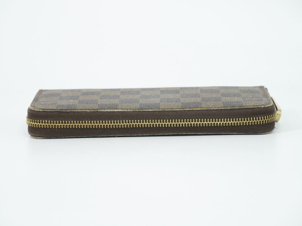 Louis Vuitton LV Vintage Zippy Wallet Damier Ebene Zip Around Brown — view 5