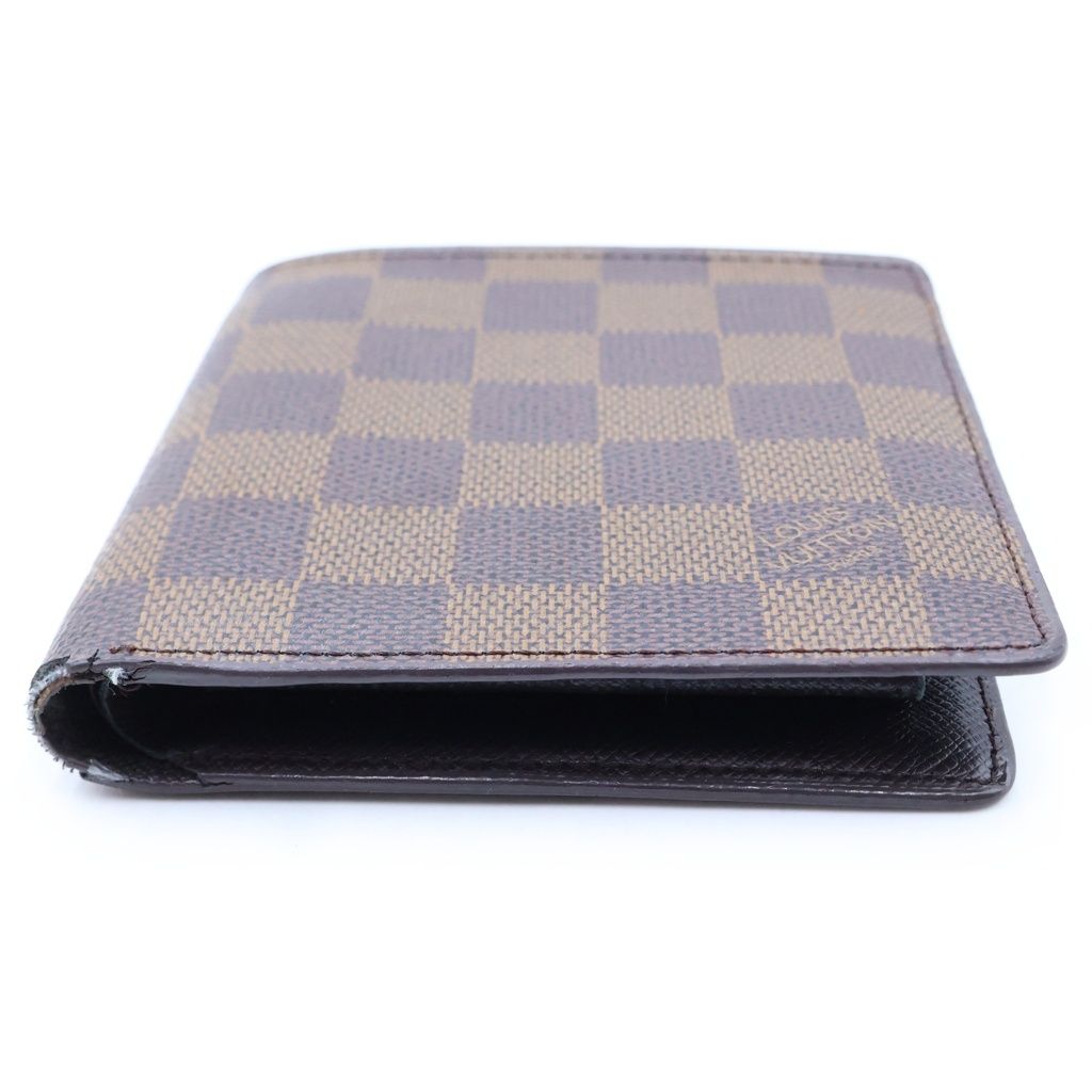 Louis Vuitton Damier Ebene Canvas Portefeuille Marco Wallet Brown — view 3