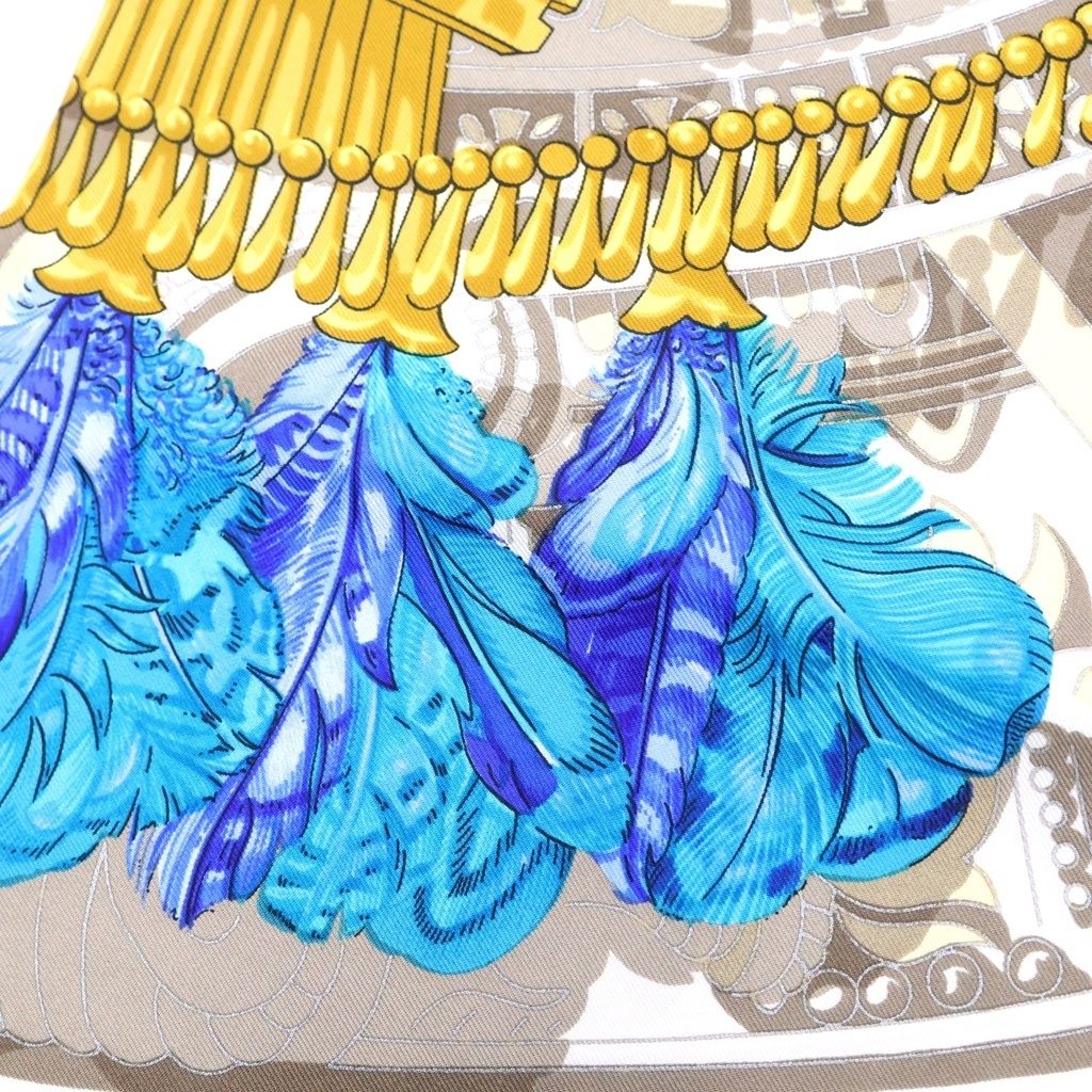 Hermes Carre 90 Decoration Red Silk Scarf — view 3
