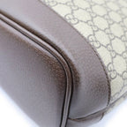 Gucci GG Supreme Ophidia Small Tote Bag Brown Leather Gold — view 5