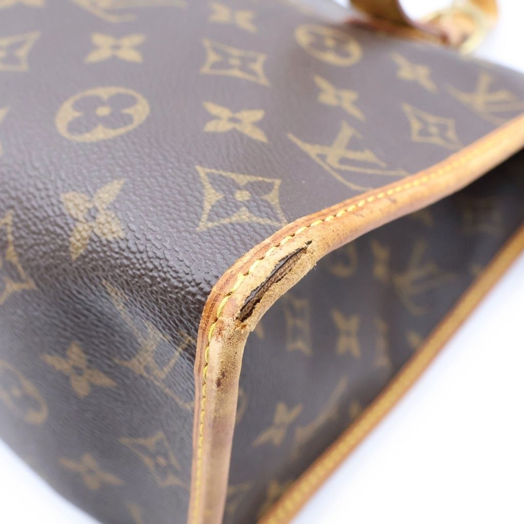 Louis Vuitton Monogram Popincourt Au Handbag Mini Tote Brown Leather Gold — view 5