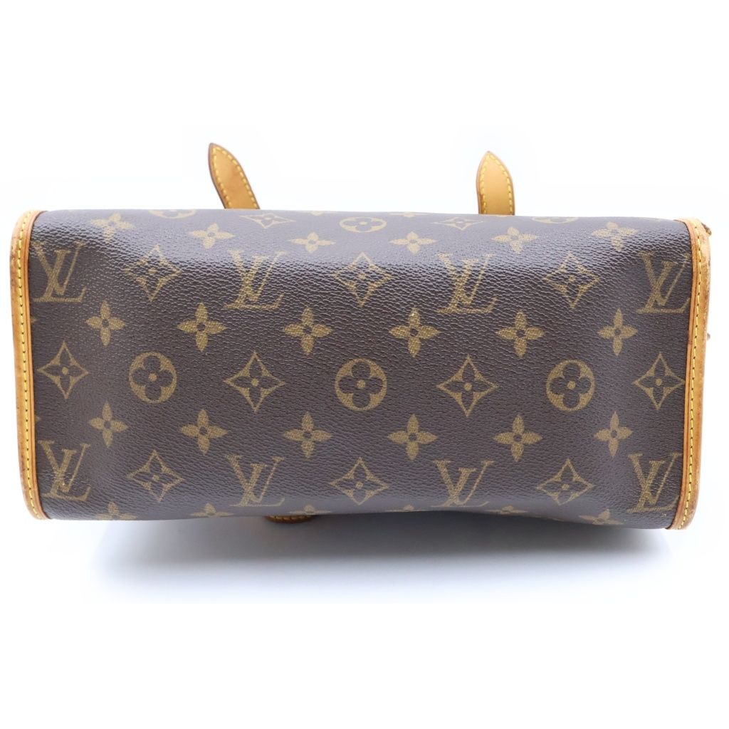 Louis Vuitton Monogram Popincourt Au Handbag Mini Tote Brown Leather Gold — view 4