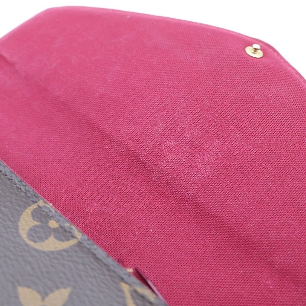 Louis Vuitton Monogram Pochette Felicie Chain Wallet on Shoulder Bag Brown — view 7