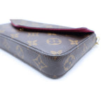 Louis Vuitton Monogram Pochette Felicie Chain Wallet on Shoulder Bag Brown — view 5