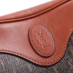 Saint Laurent le Monogram Cool Cassandra Logo Leather Shoulder Bag Gold Brown — view 6