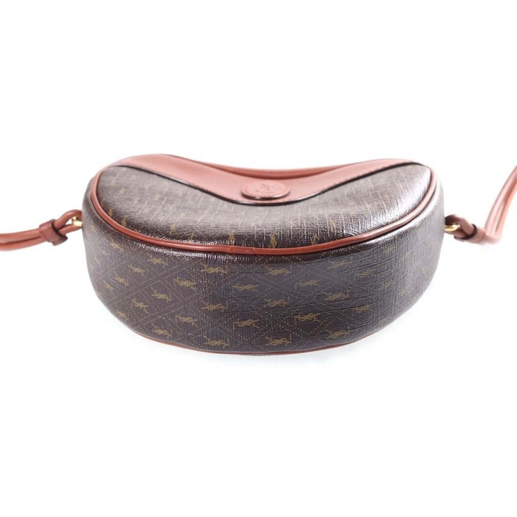 Saint Laurent le Monogram Cool Cassandra Logo Leather Shoulder Bag Gold Brown — view 4