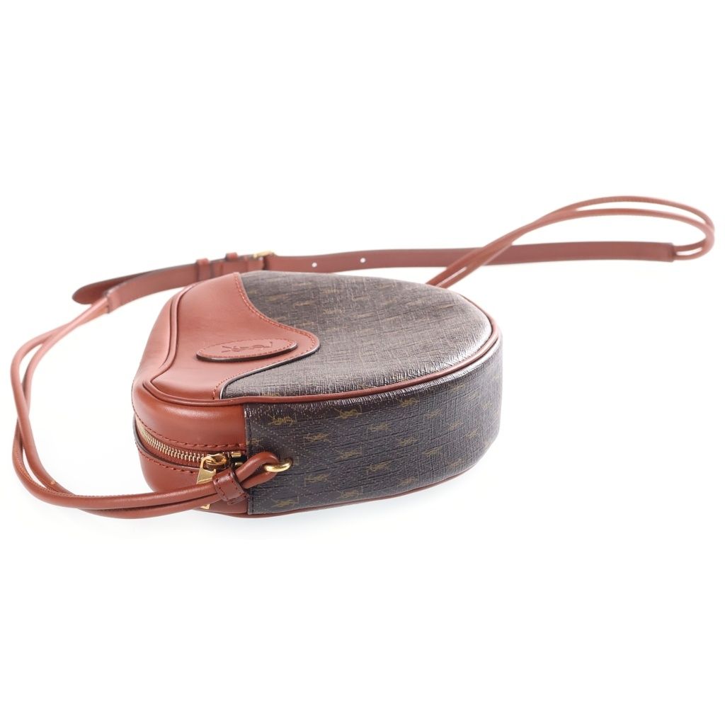 Saint Laurent le Monogram Cool Cassandra Logo Leather Shoulder Bag Gold Brown — view 3