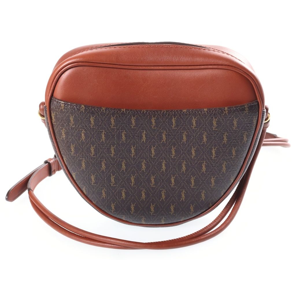 Saint Laurent le Monogram Cool Cassandra Logo Leather Shoulder Bag Gold Brown — view 2