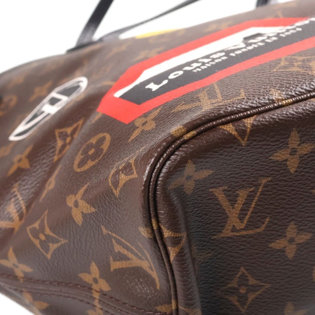 Louis Vuitton Neverfull MM Monogram Brown Multi Canvas — view 5