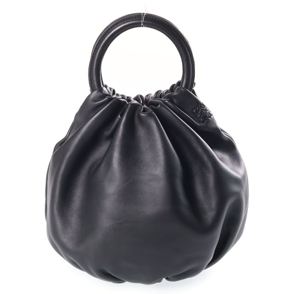 Loewe Bounce Anagram Handbag Black Leather