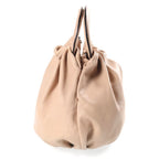 Loewe Bounce Anagram 2-Way Shoulder Bag Beige Leather Silver — view 3