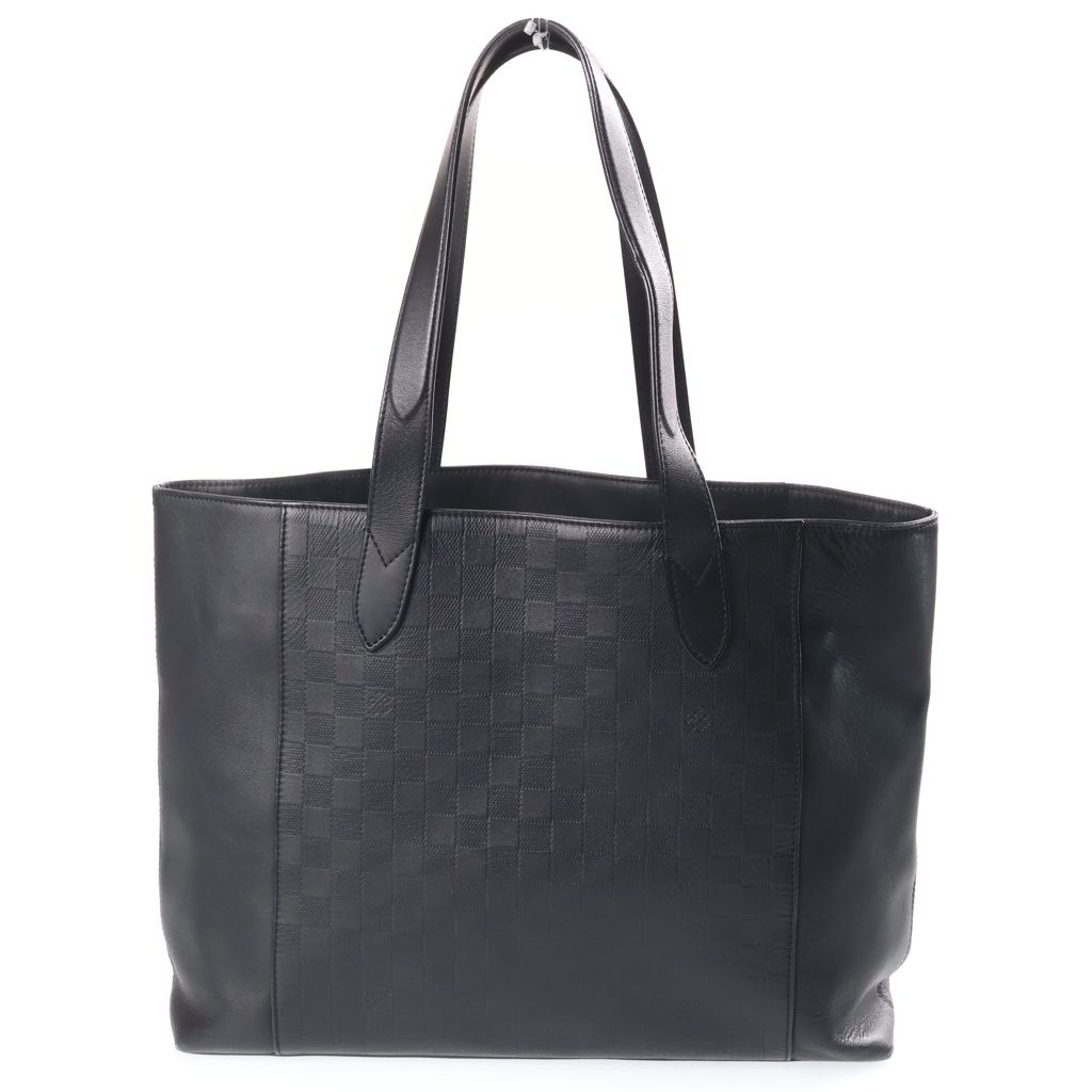 Louis Vuitton Damier Infini Bavoiage Tote Bag Black Leather — view 2