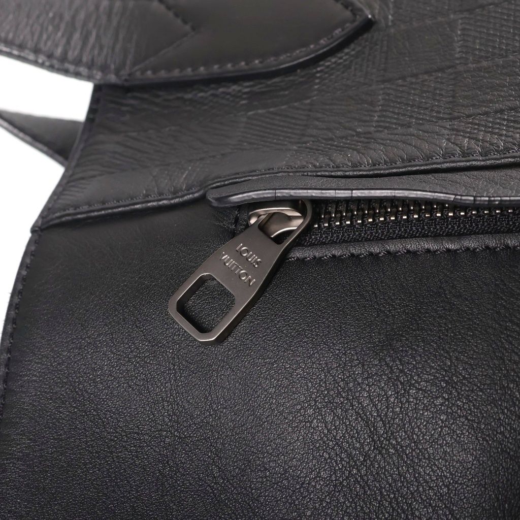 Louis Vuitton Damier Infini Bavoiage Tote Bag Black Leather — view 6