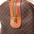Celine Macadam Boston Bag Brown Leather Gold — view 7