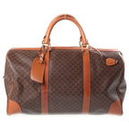 Celine Macadam Boston Bag Brown Leather Gold — view 2
