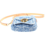 Louis Vuitton Monogram Denim Pochette Fairfax Shoulder Bag Blue Streetwear — view 4