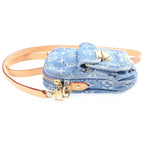 Louis Vuitton Monogram Denim Pochette Fairfax Shoulder Bag Blue Streetwear — view 3