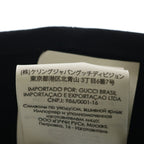 Gucci Logo Patch Label Cotton Bucket Fedora Hat Black — view 8
