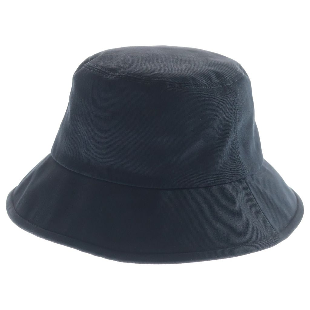 Gucci Logo Patch Label Cotton Bucket Fedora Hat Black — view 2