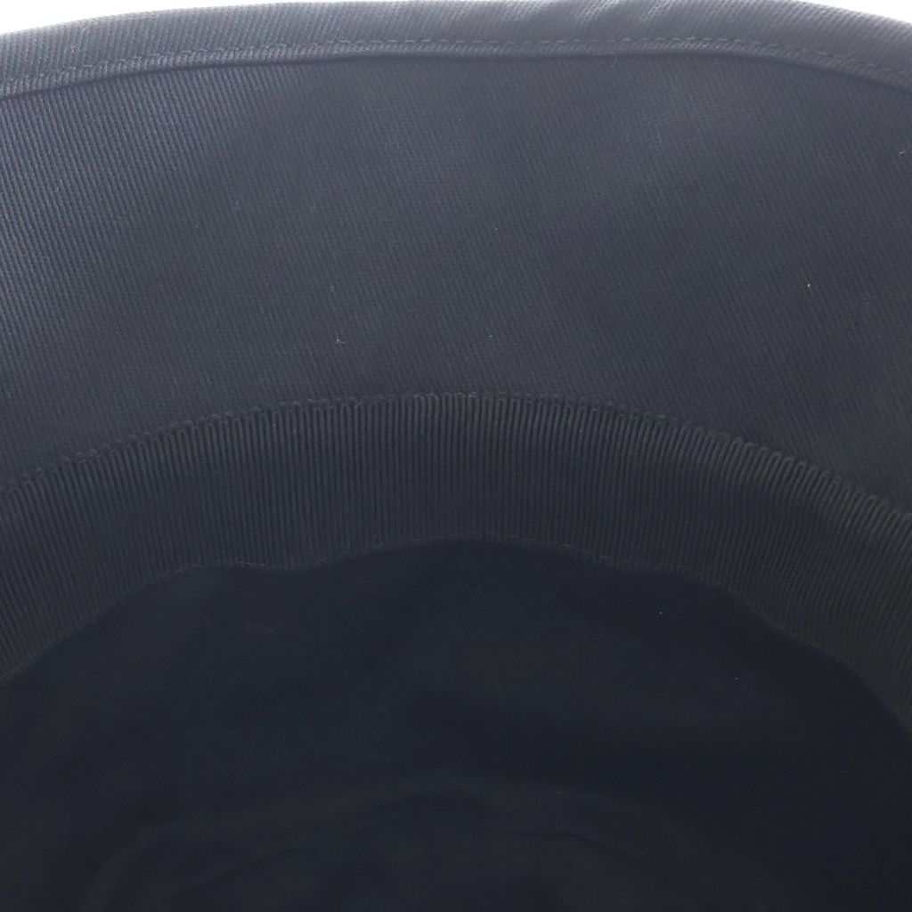 Gucci Logo Patch Label Cotton Bucket Fedora Hat Black — view 6