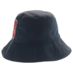 Gucci Logo Patch Label Cotton Bucket Fedora Hat Black — view 4
