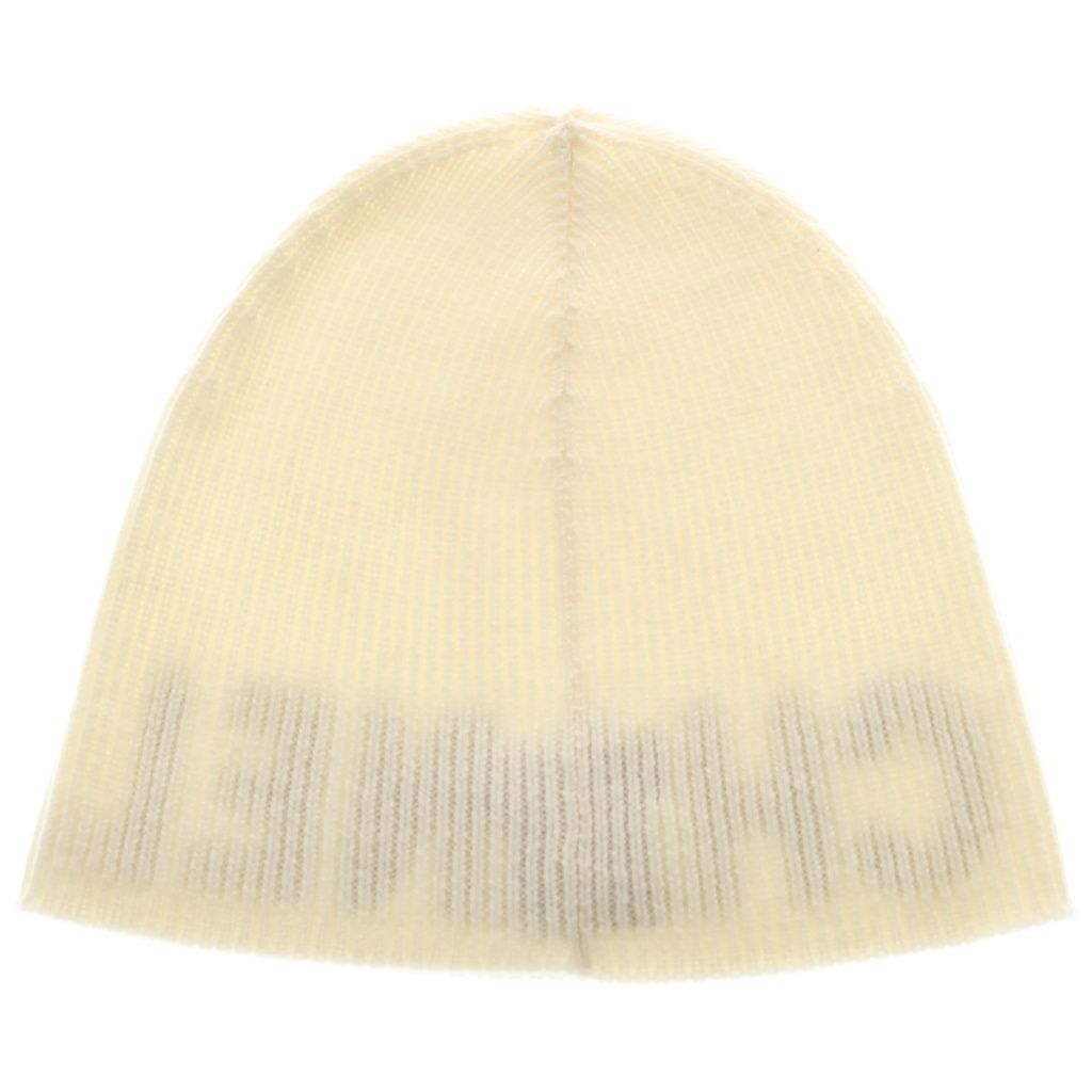 Chanel Logo Cashmere Knit Hat Beanie Ivory — view 2
