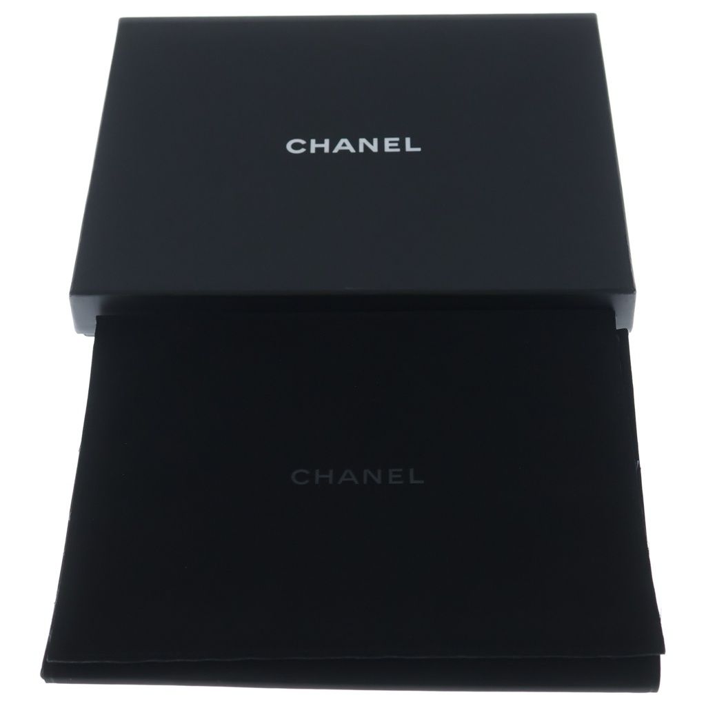 Chanel CC Logo Circle Pearl Necklace Metal Gold Faux Rhinestone with Bean Box — view 6