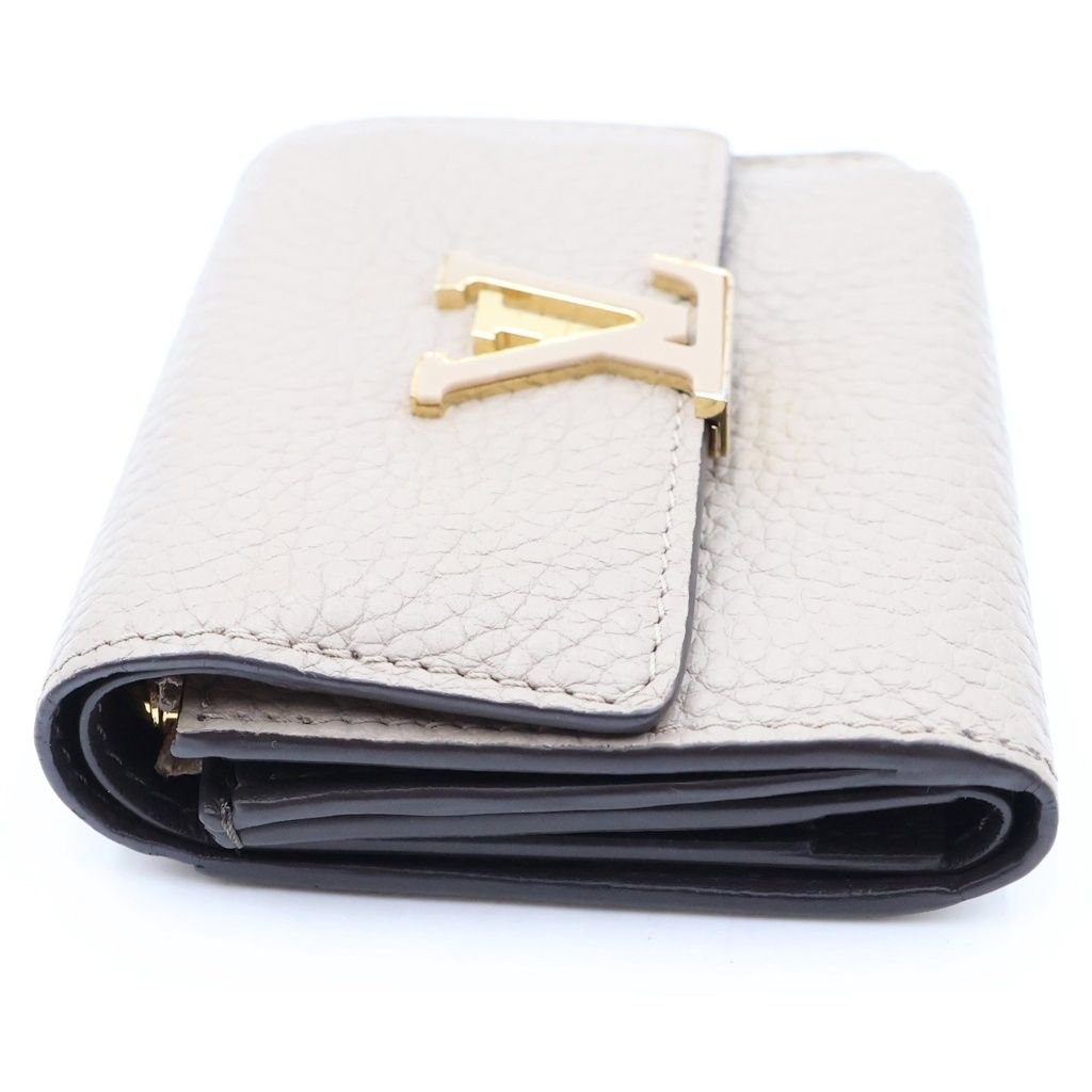 Louis Vuitton Portefeuille Capucines XS Trifold Wallet Compact Coin Purse Beige — view 3