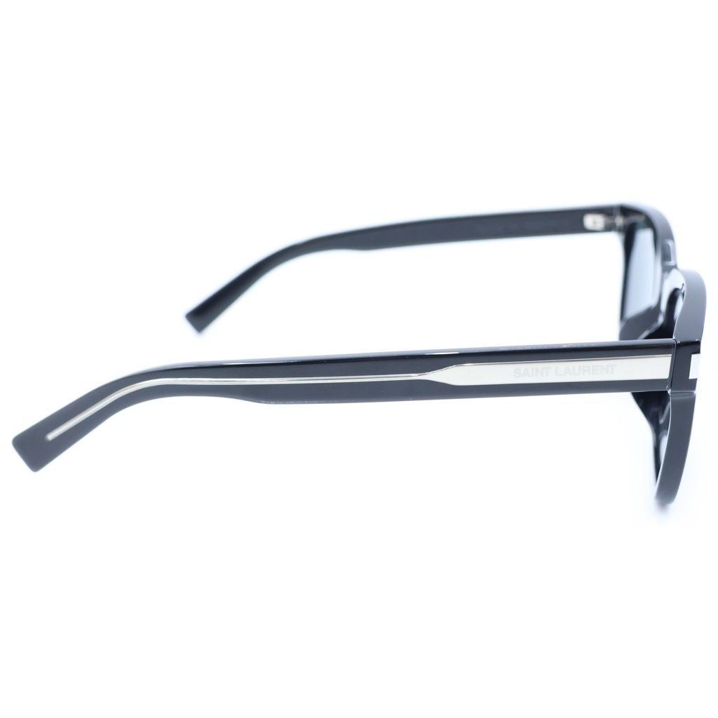 Saint Laurent Paris Wellington Sunglasses Temple Logo Eyewear Black Lens SL 711 — view 3