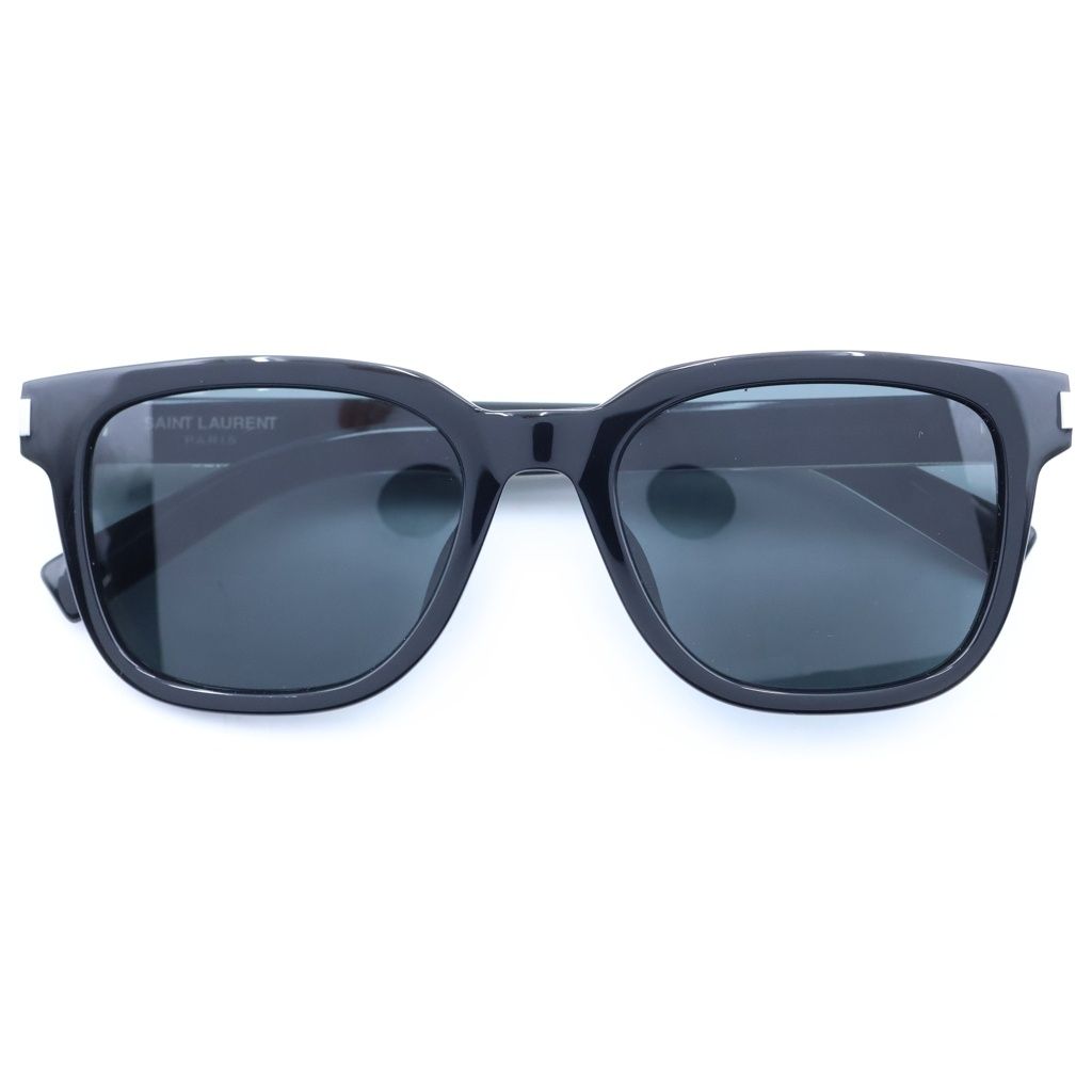 Saint Laurent Paris Wellington Sunglasses Temple Logo Eyewear Black Lens SL 711