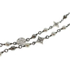 Louis Vuitton LV Pearl Monogram Chain Necklace Silver — view 5