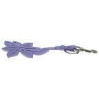 Gucci Flower Charm Key Holder Leather Purple — view 3