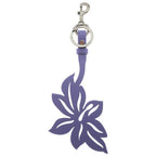 Gucci Flower Charm Key Holder Leather Purple — view 2