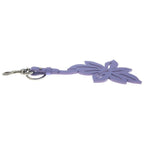 Gucci Flower Charm Key Holder Leather Purple — view 4