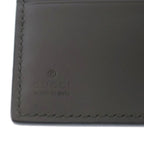 Gucci GG Embossed Leather Compact Wallet Bifold Gray — view 5