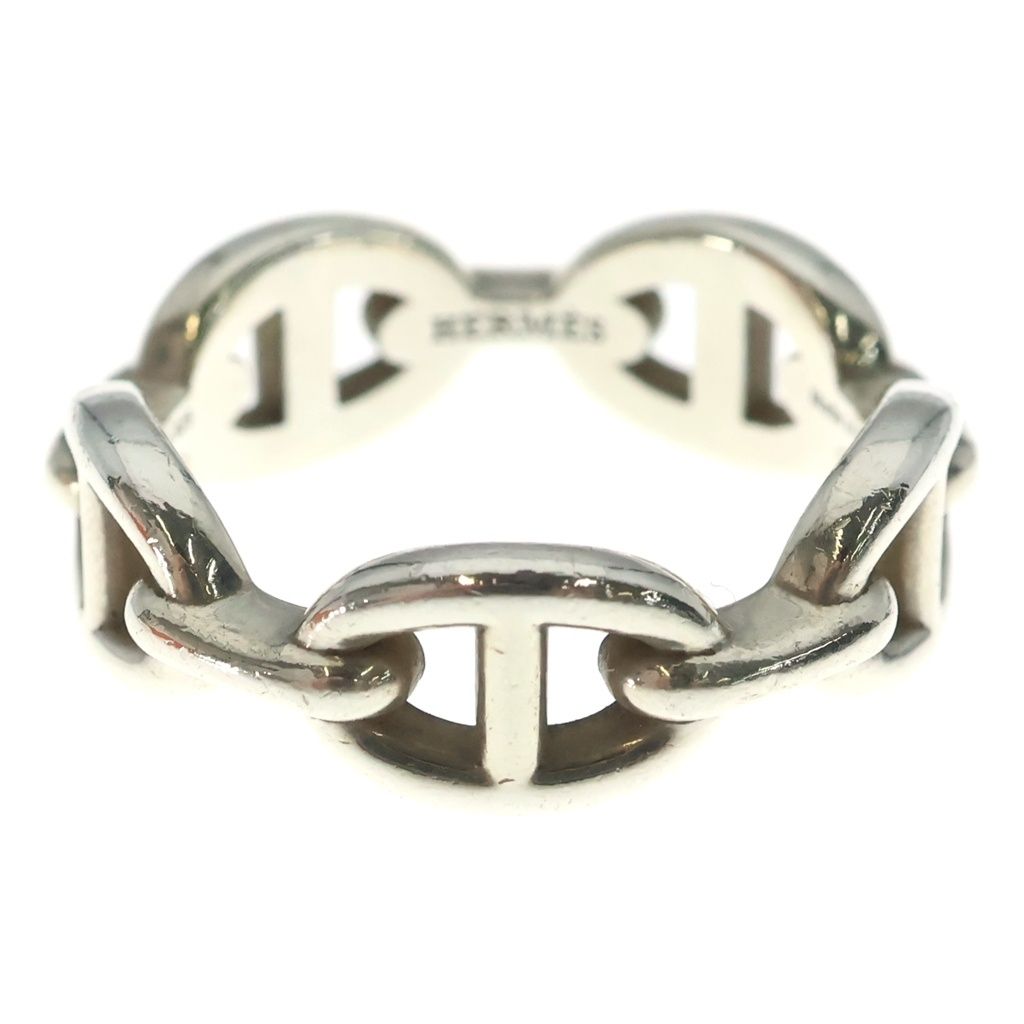 Hermes Chaine D'ancre Enchainee Ring Silver