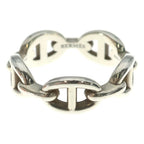Hermes Chaine D'ancre Enchainee Ring Silver