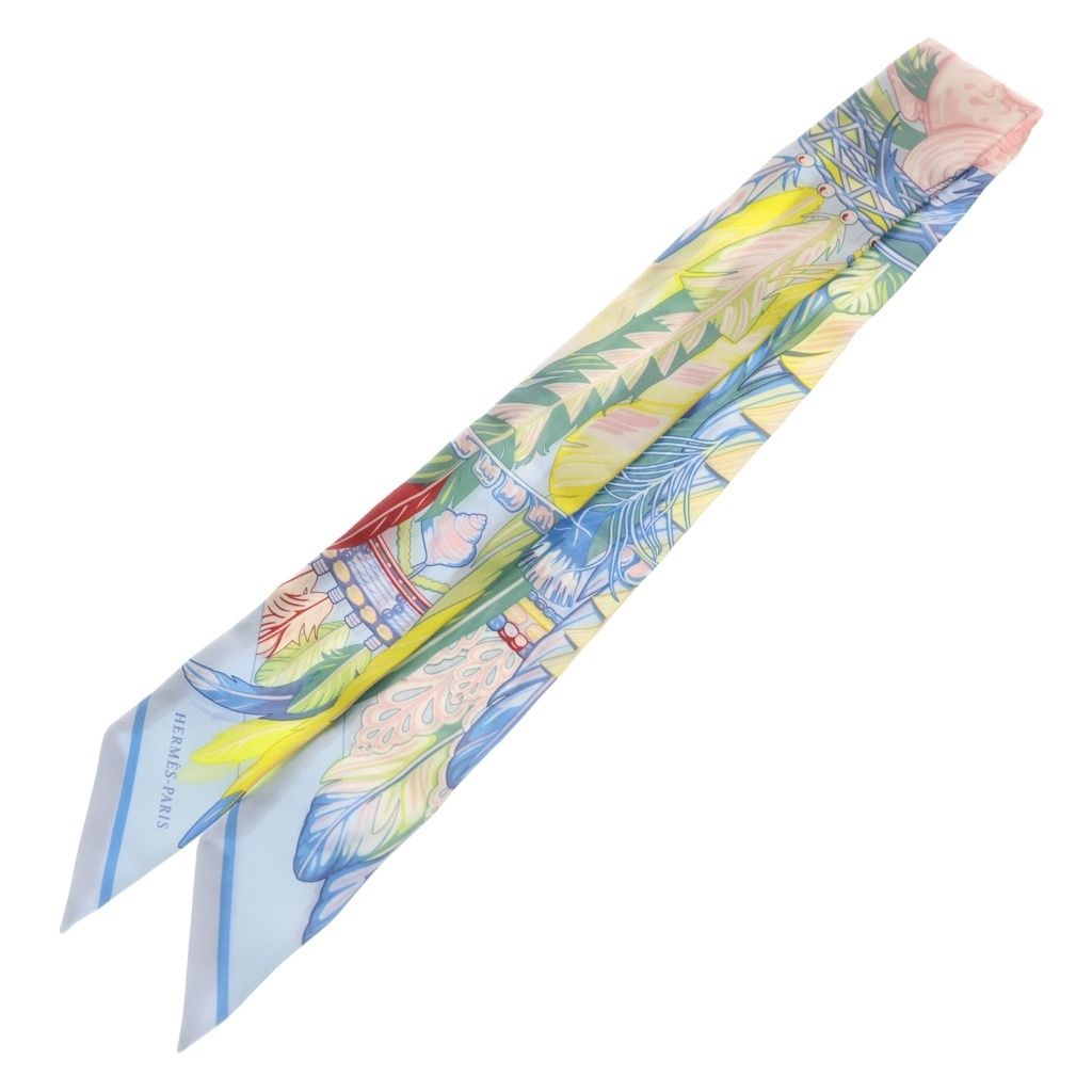 Hermes Twilly Dance Pacifique Pacific Scarf Multicolor Silk 15 — view 5