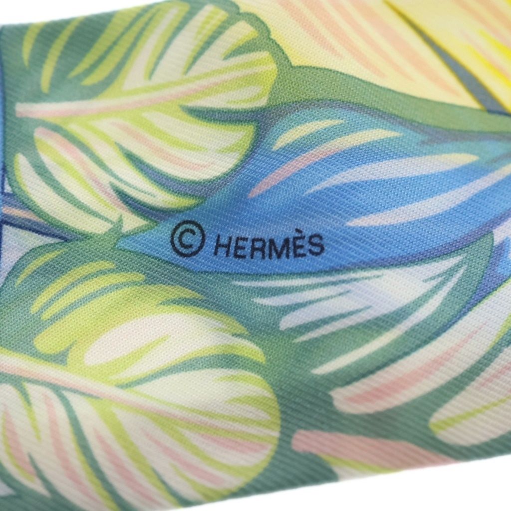 Hermes Twilly Dance Pacifique Pacific Scarf Multicolor Silk 15 — view 6