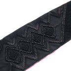 Hermes Beads Twilly Precieux Art Deco Silk Black Pink Scarf — view 6