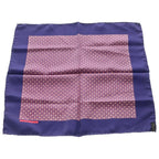 Hermes Carre 40 H Logo All Over Print Silk Scarf Navy Purple — view 2