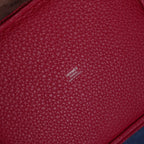 Hermes Picotin 22 Bicolor Bleu Nuit Rouge Sellier Framboise Taurillon Silver — view 8